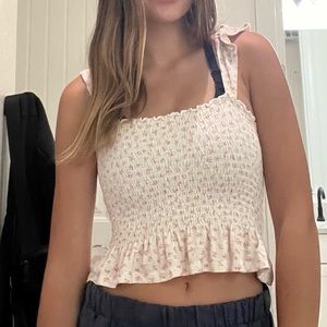 forever 21 floral crop top